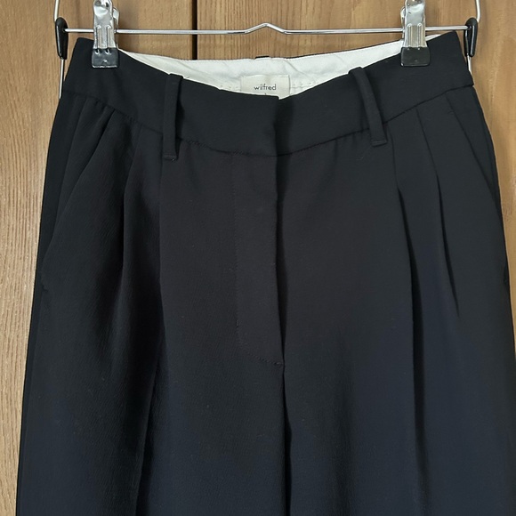 Aritzia Effortless Pant - Black Wide Leg Trousers - Picture 4 of 6